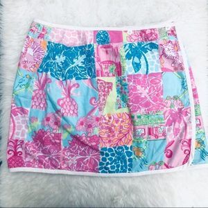 Lilly Patchwork Print Reversible Wrap Skirt